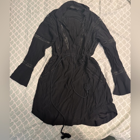 ❤️Blessed are the meek long sleeve black mini dress - Picture 5 of 7